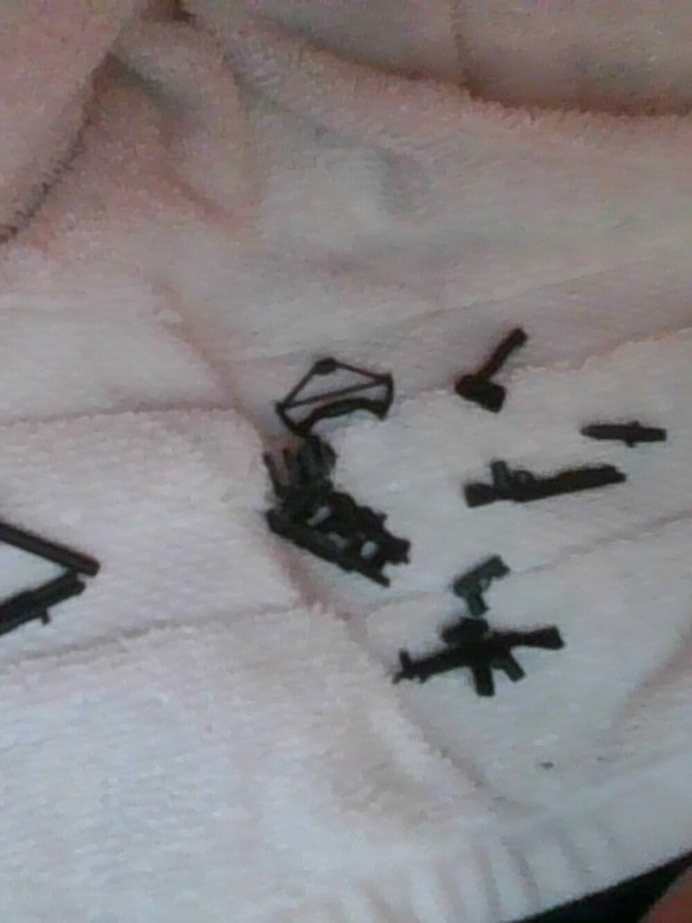 13 Lego accessories.